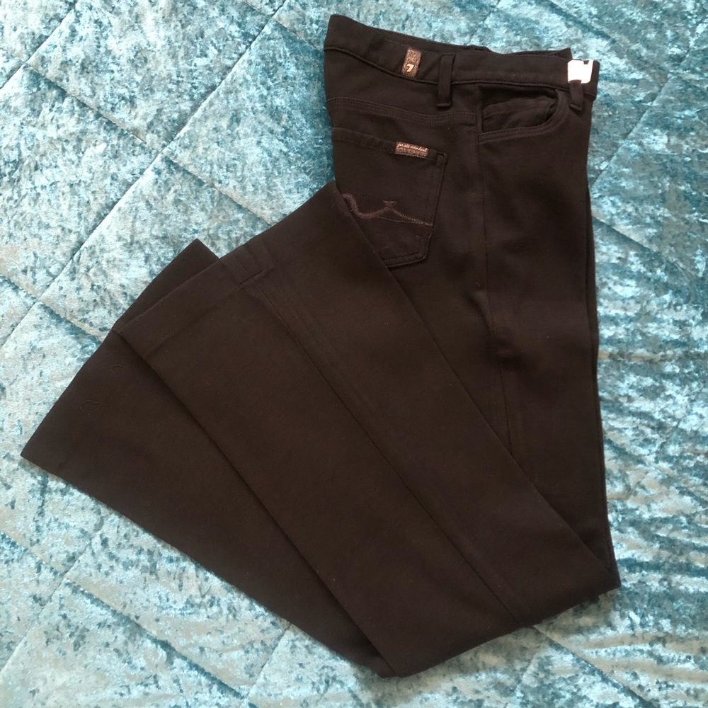 7 For All Mankind Black Trousers